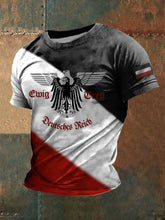 Deutsches Reich bedrucktes Kurzarm-T-Shirt für Männer zartstils